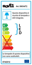 Lampada a Incasso Diviso a Led Colore Alluminio per Esterno Linea Route Livos
