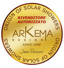 Doccia Solare da Giardino 23L Miscelatore e Doccetta Mobile Arkema Happy Go Arancio