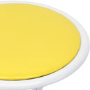 Sgabello Pieghevole da Campeggio Slim Ø30x45 h cm in Acciaio Giallo