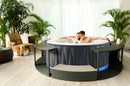 Mobiletto SPA a Giorno per Vasca Idromassaggio Rotonde 60x30x57 cm Grigio