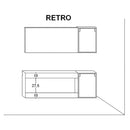 Mobile da Bagno sospeso Bali 01 Twist Piombo TFT