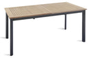 Tavolo Rettangolare Allungabile da Giardino 210x90 cm Voghini Vigo Nero