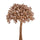 Lot de 12 Piques Baies H12 cm Doré