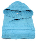 Accappatoio in Spugna 100% Cotone Sally Horizon Petrolio Taglia S/M