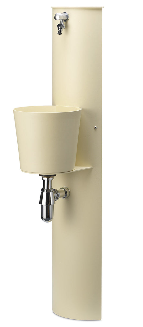 prezzo Fontaine Murale de Jardin avec Robinet et Seau Belfer 42/PRT Ivoire