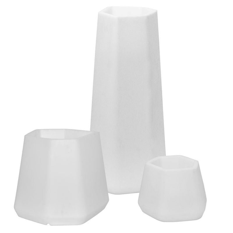 Vaso Luminoso da Giardino a LED 40x35x27 cm in Resina 5W Magnolia Bianco Freddo