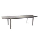 Tavolo Allungabile da Giardino 200/300,5x104xh76 cm in Alluminio Riverside Tortora