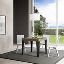  Tavolo Allungabile 90-246x90x77 cm Flame Premium Tortora Telaio Antracite