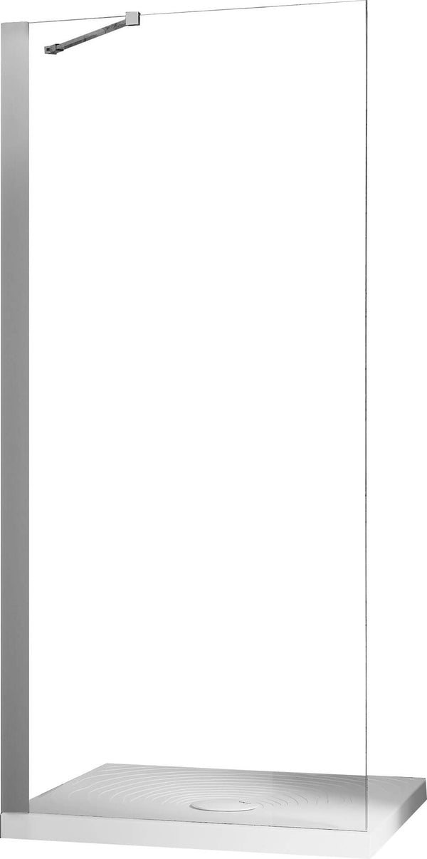 prezzo Paroi de Douche Walk-In en Cristal Transparent 6mm H190 Fosterberg Herning Différentes Tailles