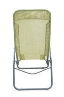 Sedia Sdraio Dondolina Pieghevole in Alluminio Soriani Text Verde