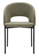 Set 2 Sedie Helsinki 51x80x53 cm in Tessuto Verde/Nero