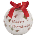 Set 14 Palle di Natale Ø7,5 cm in Polyfoam con Box Bianco