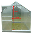 Serra da Giardino 1,9x1,25 m in Alluminio e Policarbonato Alveolare 3,7mm Grigio 