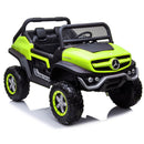 Macchina Elettrica per Bambini 12V con Licenza Mercedes Unimog Verde 