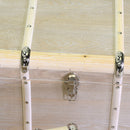 Set 3 Baule in legno sbiancato rettangolare 
