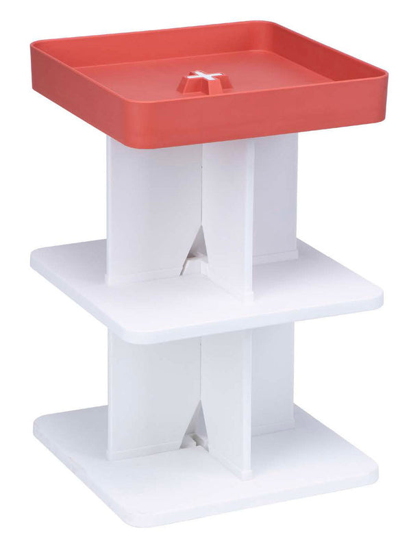 Table basse moderne 40x40x60,5 cm en polypropylène rigide rouge online