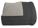 Trapunta Invernale Doubleface 300gr Grigio Chiaro\/Grigio Scuro