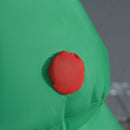 Babbo Natale Gonfiabile con Albero H150 cm Luminoso con LED Rosso