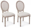 Set 2 Sedie 48x46x96h cm Mathilde Naturale 