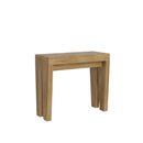 Consolle Allungabile 90-300x42x77 cm in Nobilitato Marrone