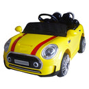 Macchina Elettrica per Bambini 12V Mini Rally Coupè Giallo