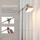 Lampada da Terra con Paralume E27 in Metallo  Bronzo
