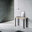 Consolle Allungabile 90-196x40x77 cm Everyday Small Cashmere Telaio Antracite 