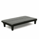 Divano Letto 175x80x69 cm in Similpelle Nero