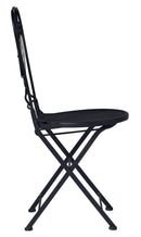 Sedia Pieghevoli da Giardino 40x50x93 cm in Ferro Nere