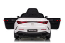 Macchina Elettrica per Bambini 12V Licenza Ufficiale Mercedes CLE53 Sedile in Pelle Bianco