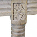 Panca Margi in Velluto Taupe 125x45x48 h cm in Legno Marrone