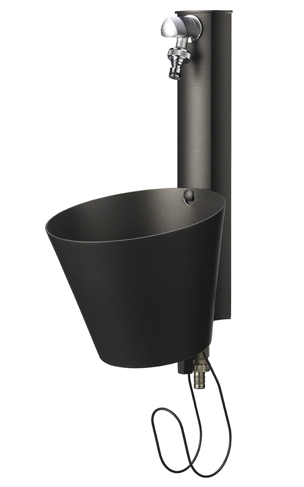 acquista Fontaine Murale de Jardin avec Double Robinet Belfer 42/PRS Anthracite