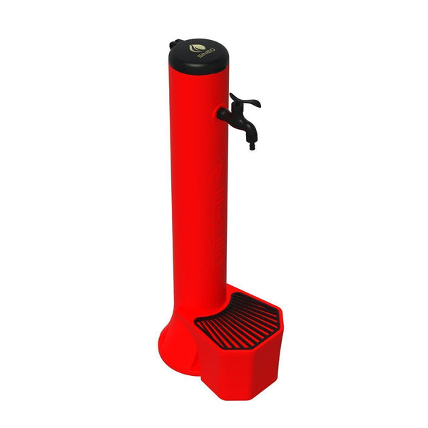 prezzo Fontana da Giardino con Rubinetto e Secchiello Sined Tritone Rosso