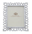 Cornice Classic 29,8x1,8x34,8 cm in Poliresina e Vetro Argento