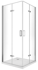 Box Doccia Angolare 2 Ante Battenti in Cristallo Trasparente 6mm H190 Varie Misure