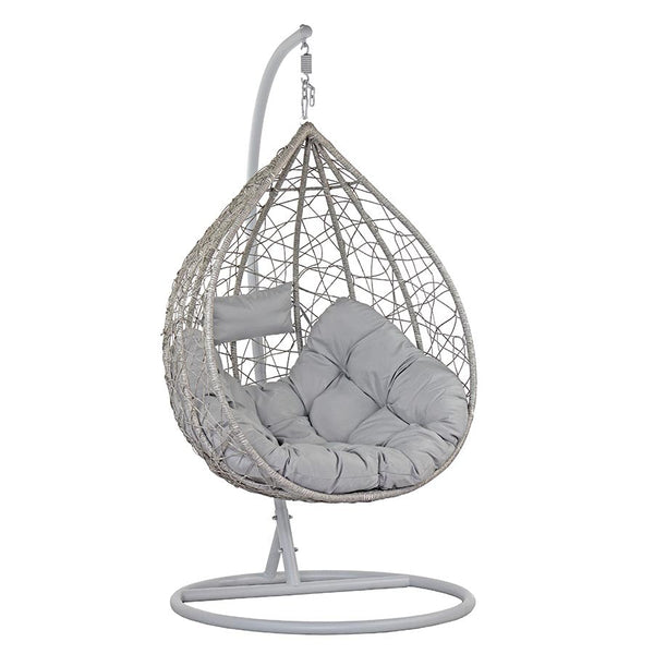 prezzo Dondolo Pensile da Giardino con cuscino Ø108x198 cm Amirantes grigio