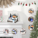 Villaggio Natalizio Luminoso con Movimento e Luci LED Multicolore