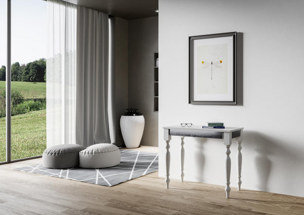prezzo Consolle Allungabile 90-300x40x77 cm in Nobilitato Bianco