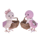 Set 4 Uccellino con Contenitori Misure 11x6x10 cm