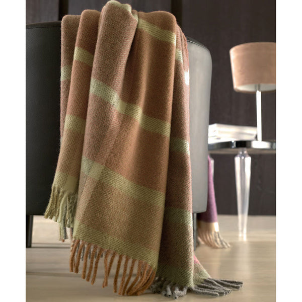 Plaid Pure Laine 130x180cm 380gr Cober Denver Beige prezzo
