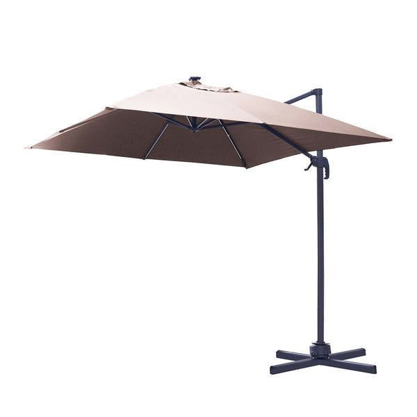 Parasol de Jardin Décentralisé 2X3m en Aluminium avec LED Florida Sand online