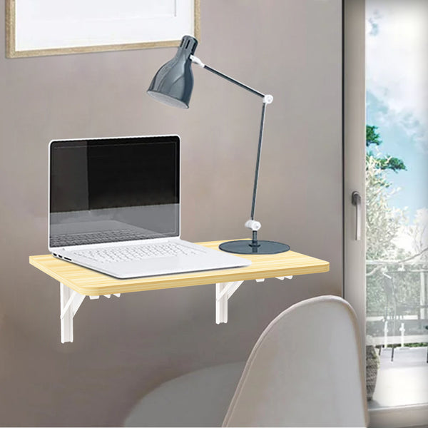 Tavolo Salvaspazio Pieghevole da Parete 60x40 cm in MDF Quercia sconto