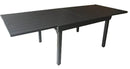 Tavolo da Giardino Allungabile 135/270x90x76 cm in Alluminio Vorghini Montalcino Antracite