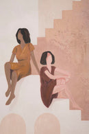Dipinto su Tela Ladies 80x3,7x100 cm in Legno e Tessuto
