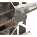 Scarpiera 4 ante 63x150x24 cm in Legno Melaminico Noce