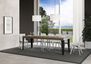  Tavolo Allungabile 90-246x90x77 cm Flame Premium Tortora Telaio Antracite
