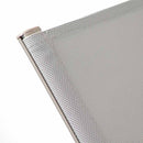 Lettino Prendisole da Giardino 194x63xH31 cm con ruote Oasi ecrù