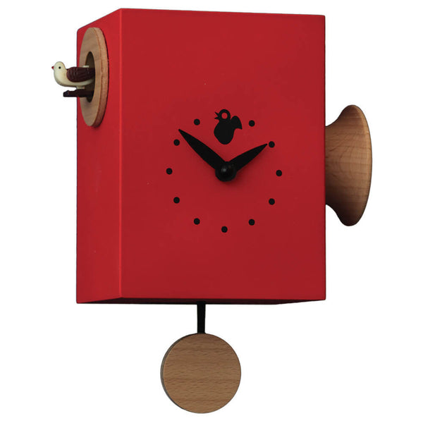 online Horloge Coucou Murale 15X16X11Cm Pirondini Italia Petite Trompette Rouge
