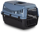 Trasportino per Cani e Gatti 39x26x25cm in Polipropilene Blu e Nero