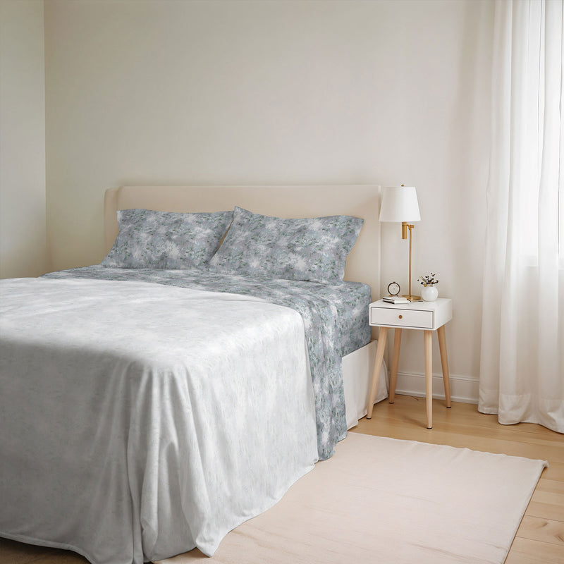 Set Lenzuola con Stampa Sopra Sotto e Federe Linea Ida Venere Varie Misure